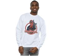 Deadpool Gun Finger Sweatshirt Marvel White L