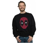 (3XL, Black) Marvel Mens Deadpool Head Of Roses Sweatshirt