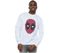 Marvel Mens Deadpool Head Of Roses Sweatshirt - White - White - XL