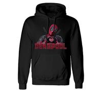 Deadpool Heart U Men's Hoodie Black Disney, Fan Merch, Movies, Marvel Comics, TV Series, black, M