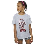 Deadpool Love Beam Line Cotton T-Shirt Marvel Grey 12-13 Years