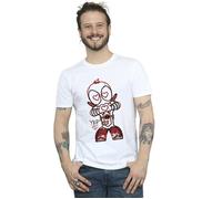 Deadpool Love Beam Line T-Shirt Marvel White S