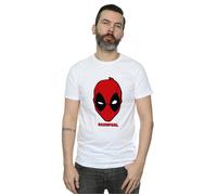 Deadpool Mask T-Shirt Marvel White XXL
