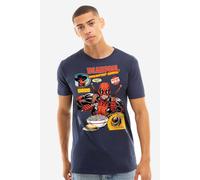 Deadpool Men's Marvel Cereal T-Shirt Navy | Size: 2XL Deadpool Navy 2XL