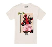 Deadpool Men's Marvel Pouches T-Shirt Natural | Size: 2XL Deadpool Natural 2XL