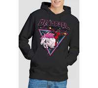 Deadpool Men's Unicorn Pullover Hoodie in Black | Size: 2XL Deadpool Black 2XL