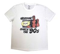 Deadpool Nerdin Since The 90s T Shirt Marvel White L
