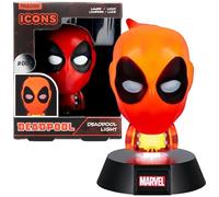 Deadpool Officially Licensed Disney Marvel 3D Icon Light for Office, Gaming Room, Bedroom Marvel Fan Gift Decor and Accessory Night Light | Paladone, Red