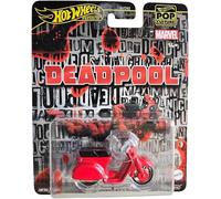 Deadpool Scooter Model Diecast Marvel Scale 1/64 6Cm Hot Wheels Jbl70