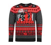 Deadpool Show Off Men's Christmas Jumper Multicoloured Fan Merch, Movies, Superheroes, TV Series, multi-coloured, M
