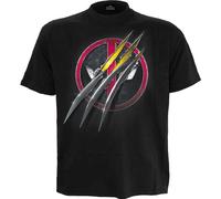 Deadpool - Slashed - Front Print T-Shirt Black - M