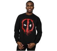 Deadpool Splat Face Sweatshirt Marvel Black XXXL