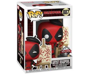Deadpool Ss French Painter Exclusive Pop Marvel #887 Vinyl Figure Funko