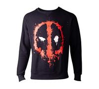Deadpool Sweatshirt Deadpool - Dripping Face Men's Sweater Black-M