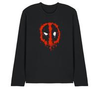 Deadpool Unisex Marvel Paint Logo Unisex Long Sleeve T Shirt T-Shirt
