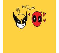 Deadpool & Wolverine Best Bubs Scribble Unisex T-Shirt - Yellow - XS
