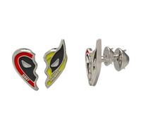 Deadpool & Wolverine Brooch, Handmade Silver Zinc Pin, Deadpool & Wolverine Inspired Accessory