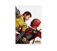Deadpool & Wolverine Canvas Wall Art Living Modern Family Bedroom Music Movie Cartoon Poster 12x18inch(30x45cm) Unframe-style