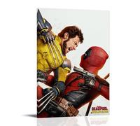 Deadpool & Wolverine Canvas Wall Art Living Modern Family Bedroom Music Movie Cartoon Poster 24x36inch(60x90cm) Frame-style