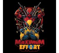 Deadpool & Wolverine Maximum Effort Unisex T-Shirt - Black - 4XL
