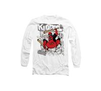 DEADPOOL & WOLVERINE SKETCHBOOK KIDPOOL ATTACKS Long Sleeve T-Shirt, White Marvel White S