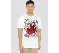 DEADPOOL & WOLVERINE SKETCHBOOK KIDPOOL ATTACKS T-Shirt, White Marvel White S