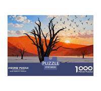 Deadvlei Dead Trees Wooden Jigsaw Puzzle Waterproof 1000 Piece Puzzles for Adults Gifts Fun Challenging Games