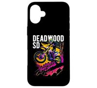 Deadwood South Dakota Motocross Dirt Bike Motorcycle Design Case for iPhone 16 Plus
