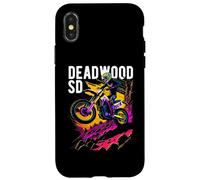 Deadwood South Dakota Motocross Dirt Bike Motorcycle Design Case for iPhone X/XS