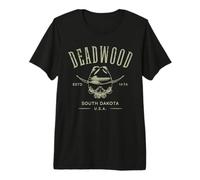 Deadwood South Dakota USA Distressed Design Souvenir Premium T-Shirt