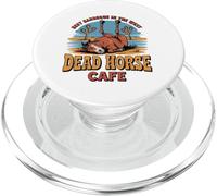 Deae Horse Cafe We Grill It Best Barbeque In The West PopSockets PopGrip for MagSafe
