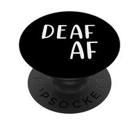 Deaf AF Awareness Culture PopSockets Swappable PopGrip