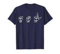 Deaf American Sign Language ASL Hand Signs T-Shirt