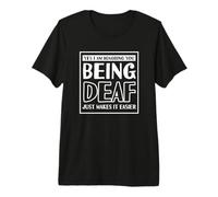 Deaf ASL Interpreter ASL American Sign Language Premium T-Shirt