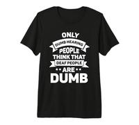 Deaf ASL Interpreter ASL American Sign Language Premium T-Shirt