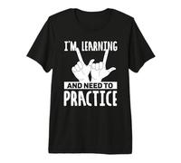 Deaf ASL Interpreter ASL American Sign Language Premium T-Shirt