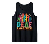 Deaf Awareness ASL Sign Language Hearing Loss Deaf Pride Tank Top