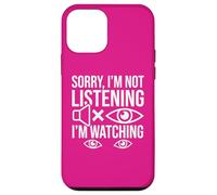 Deaf Awareness Sorry Not Listening ASL Sign Language Humor Case for iPhone 12 mini