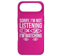 Deaf Awareness Sorry Not Listening ASL Sign Language Humor Case for iPhone Air