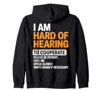 Deaf Community ASL Hard Of Hearing Zip Hoodie