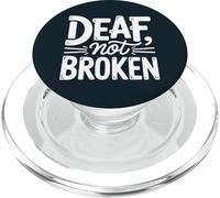 Deaf Community Member Not Broken ASL PopSockets PopGrip for MagSafe