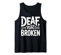 Deaf Community Member Not Broken ASL Tank Top