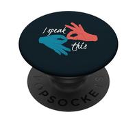 Deaf Community Sign Language Hands ASL Interpreter PopSockets Adhesive PopGrip