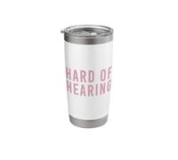 Deaf Hard of Hearing Pale Pink Stainless Steel Insulated Tumbler