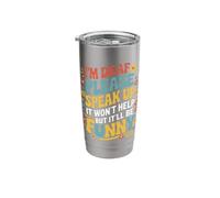 Deaf I'm Deaf Please Speak Up It Won't Help But It'll Be Stainless Steel Insulated Tumbler