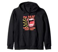 Deaf Pride Hearing Loss ASL Talking Louder Won't Help Zip Hoodie