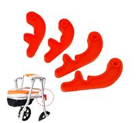 DeaHea 4 Pack Wheelchair Folding Buckle Replacement Lock Joint Button Parts for Ultra Lightweight Transport Wheelchairs with Flip Armrest Bedside Commode Wheelchair Foldable Travel Wheel Chair