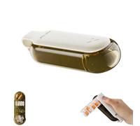 DeaHea Travel Pill Organizer with Pill Taker Remover Popper 4 Compartment Small Pill Box Daily Capsules Case for Blister Packs Pocket Purse Medicine Vitamin Fish Oil Fruits Veggies Supplement Capsule