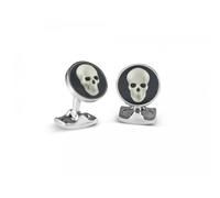 Deakin & Francis Cufflinks Skull Cameo - Silver