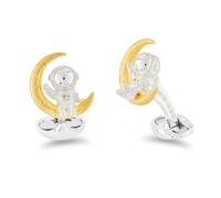 Deakin & Francis Cufflinks Sterling Silver Astronaut And Moon - Silver DKF-101